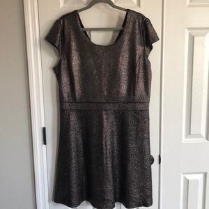 Bronze metallic dress